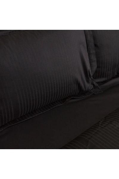Karaca Home Uniq 100% Baumwolle Double Sateen Bettbezug Set Schwarz