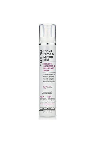 Giovanni Giovanni Facial Prime & Setting Mist, Infused with Hibiscus, Cucumber & Fresh Rose Water, 147ml