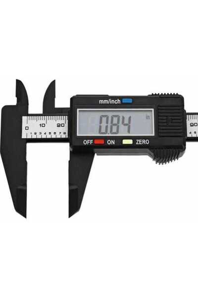 Genel Markalar Kumpas Dijital Karbon Fiber Hassas 150 Mm Kalınlık Ölçer - Pil...