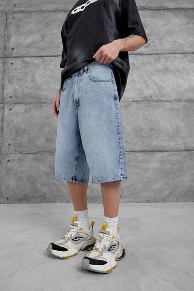NOMARC Pantaloni scurți albaștri oversize Capri Denim