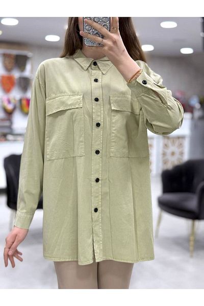 Magazin Buttoned Tunic with Double Pocket Detail