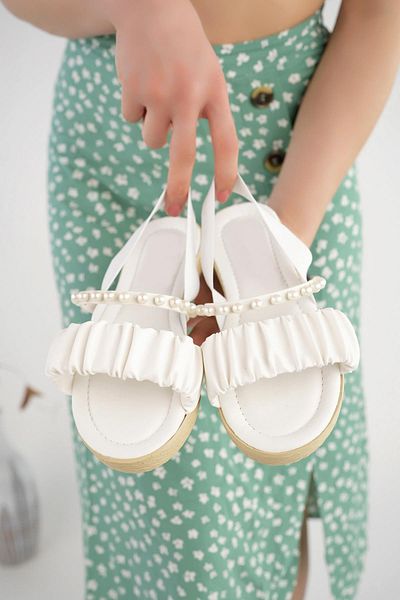 Moda Frato Modafrato İNCİLA Women's Sandals Lightweight Summer Shoes Comfortable Sole