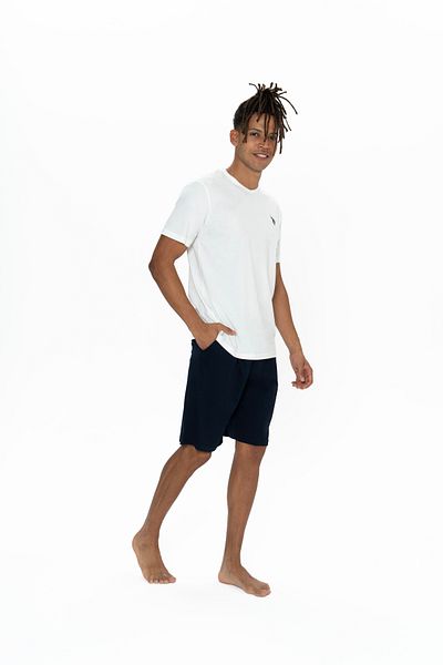 U.S. Polo Assn. Men's Ecru Round Neck Shorts Set