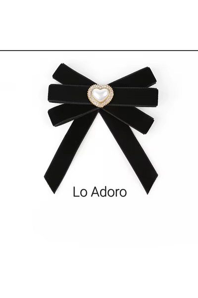 LO ADORO Women's Tie - Special Production, with Bow, Used with Collar Brooch