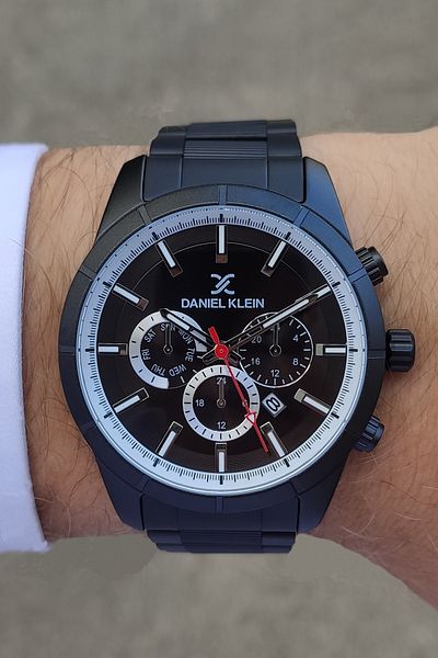 Daniel Klein MEN'S BLACK WRISTWATCH SUITABLE FOR SPORTS AND ELEGANT USE