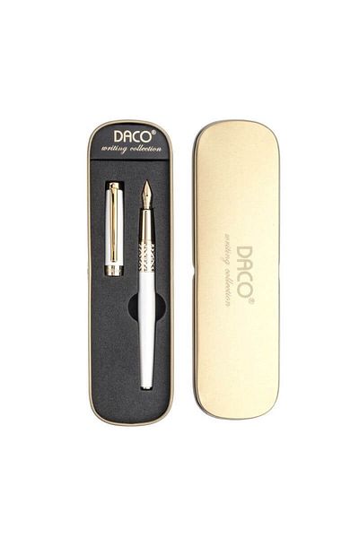 daço Daco Folklore white metal pen