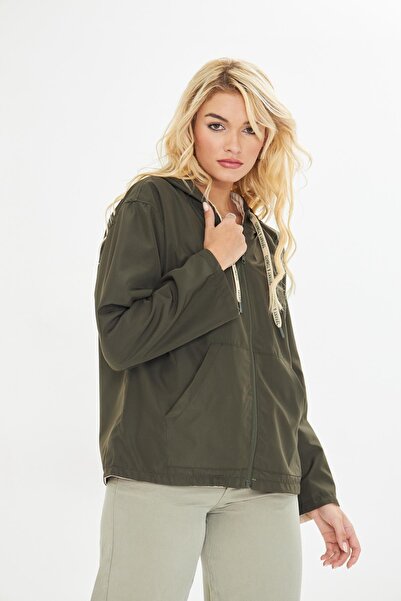 TIFFANY&TOMATO Çift Taraflı Suya Dayanıklı Kapüşonlu Mont