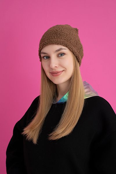 TEVOOY Lamb Feather Fabric Classic Beret