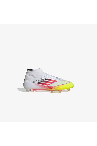 adidas F50 Elite Mid Kids White Turf Football Shoes