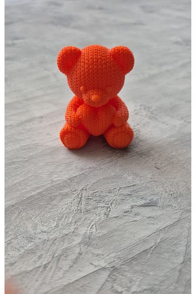 CESTOPİENO 1 Piece 5 cm Mini Heart Teddy Bear Decor / Cake Decoration / Toy / Bioplastic Suitable for Food Contact
