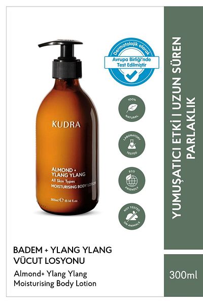 Kudra Ylang Ylang Almond Moisturizing Body Lotion - 300ml