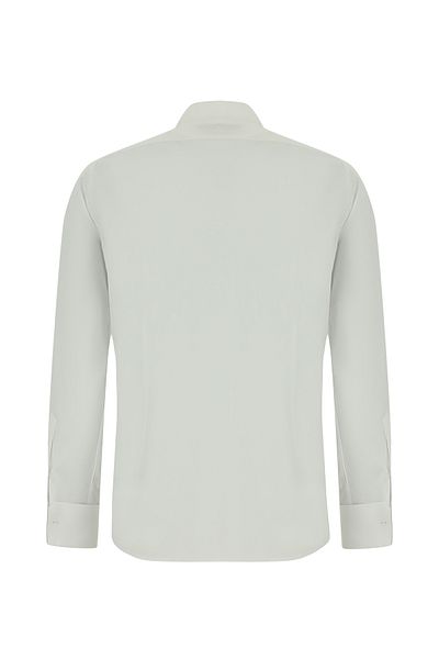 Abdullah Kiğılı Ata Collar Slim Fit Slim Fit Cotton Pleated Shirt