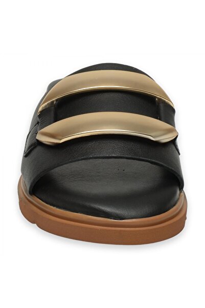 Mammamia D25Yt-1375Z Daily Black Women's Slippers