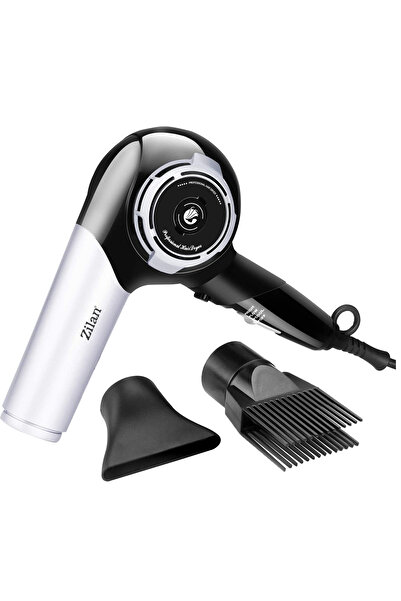 Zilan Πιστολάκι μαλλιών ZLN2946 Γκρι/Μαύρο 1800W, 3 ρυθμίσεις θερμοκρασίας, μοτέρ DC