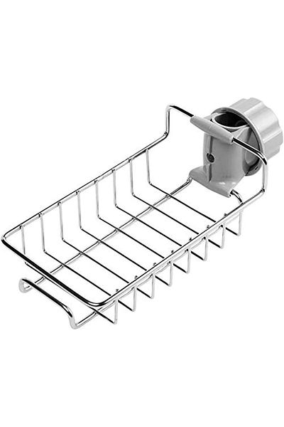 COOYA Sponge Holder, Kitchen Sink Caddy Organizer, Bathroom Faucet Rack, Soap Sponge Hanging Shelf