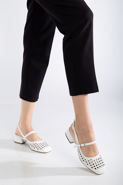 MaskButik Ceyla High Heels - Skin, White