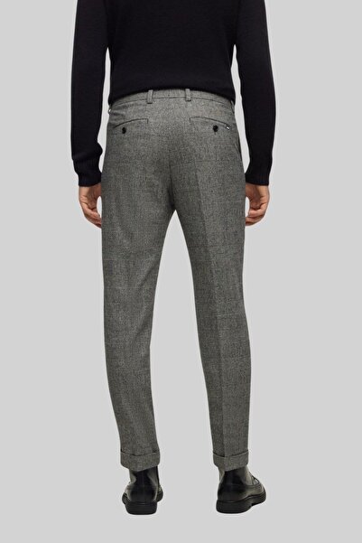 BOSS P-perin Pleat Erkek Pantolon Siyah