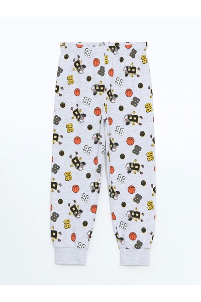 LC Waikiki LCW Kids SARI Bisiklet Yaka Erkek Çocuk Pijama Takımı