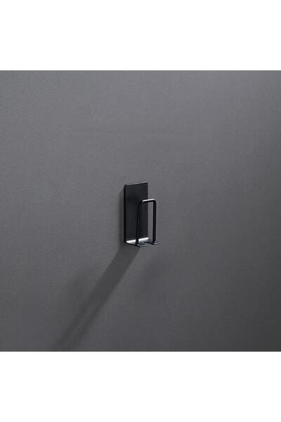 Choice حامل فرشاة أسنان أسود من الفولاذ المقاوم للصدأ، قطعة واحدة، مثبت على ا...