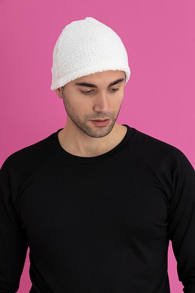 TEVOOY Lamb Feather Fabric Classic Beret