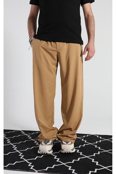 DAVID&GERENZO Taba Basic φαρδύ παντελόνι