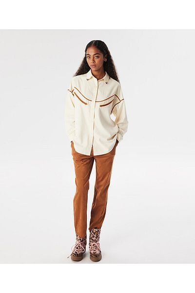 Twist Contrast piped shirt