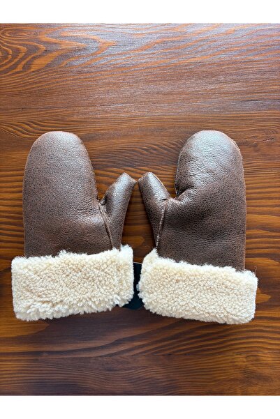 asus deri Hakiki Kuzu Kürkü Eldiven