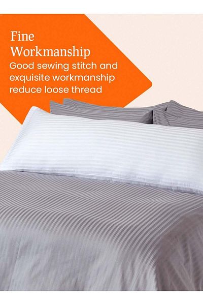 Asraar Long Sleeping Pillow Microfiber - White 150x50cm