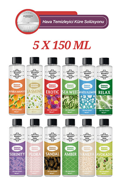 BlackBird Home 5'li Set Hava Temizleme Küresi Solüsyonu , Oda Koku Makinesi P...