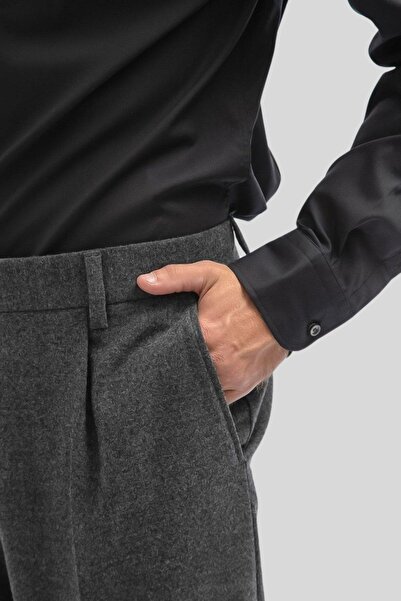 BOSS Rahat Kesim Erkek Pantolon Gri