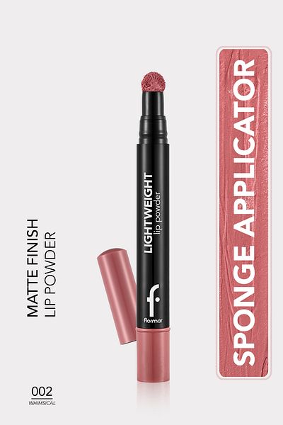 Flormar بودرة شفاه غير لامعة خفيفة (وردي) - بودرة شفاه خفيفة الوزن - 002 Whimsical -8682536007443