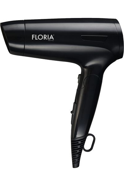 Floria Uscator de par Floria ZLN9402, 1600W, 2 trepte de viteza, 3 trepte de temperatura, Negru