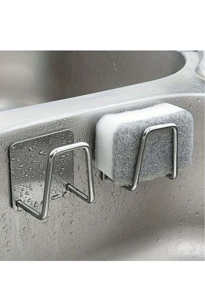 COOYA 2pcs Sponge Holder, Effortless DrainDrying, Versatile Kitchen Storage Organizer for Tidy Countertops