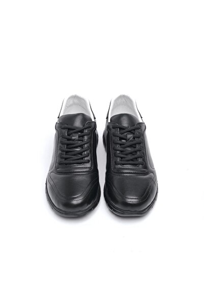 derinet Comfort Taban Hakiki Deri Lastik Bağcıklı Erkek Sneaker