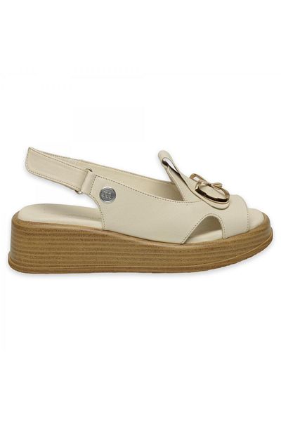 Mammamia D25Ys-2780Z Daily Cream Women's Sandals