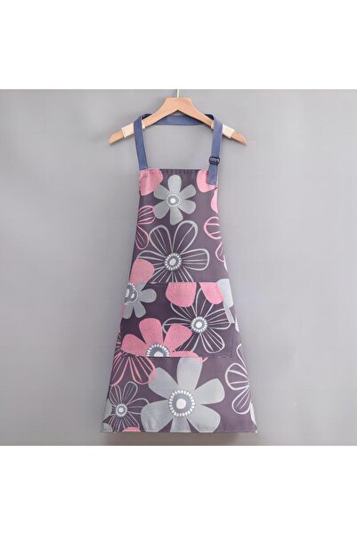 Choice مريلة مطبخ نسائية بدون أكمام، مقاس واحد A1، مزينة برسومات عباد الشمس ا...