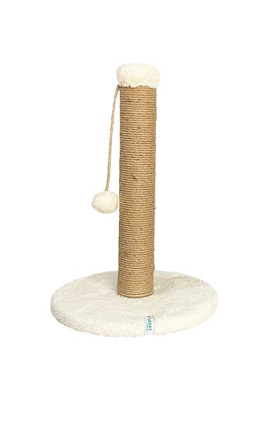 Nursoft 52 cm Cat Scratching Post - Round and Pompom Cat Scratching Post
