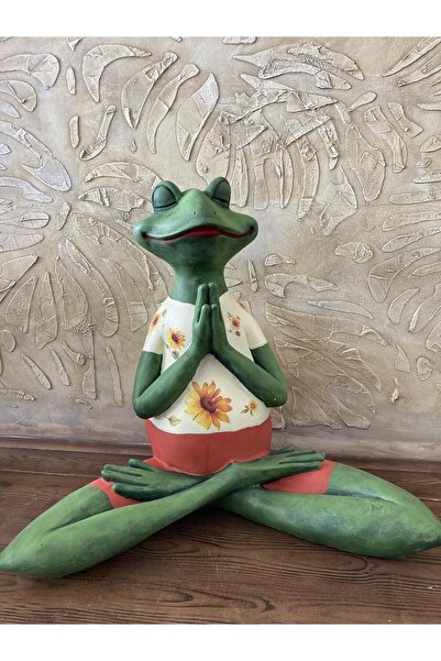 wowocraft Kurbağa Yogacı Bahçe Balkon Dekor Ürünü