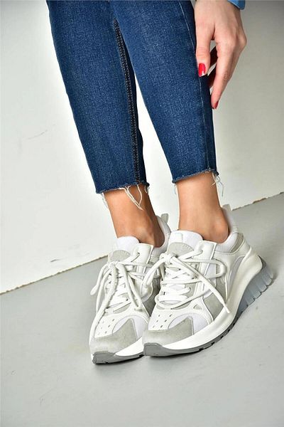 homiro Αθλητικά παπούτσια εξωτερικού χώρου Thermo Sole Unisex - Lace-Up, Λευκό-Γκρι