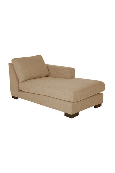 soufa dibaj Right Corner Sofa with Left Armrest Upholstered in Linen - Beige