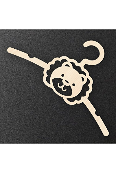 Rapithwin Baby Clothes Hanger Wooden Cute Lion 5 Pieces Hanger