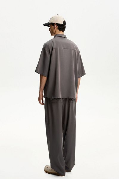 Bershka Short sleeve flowing shirt