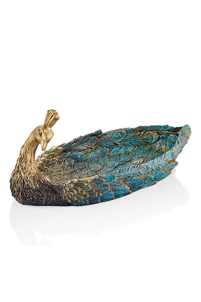 SETABIANCA Πιάτο Seta Peacock Μπλε 33*15*15 εκ