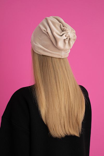 TEVOOY Beret Lamb Feather with Tail