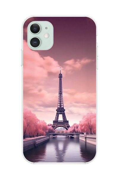 Dali Design حافظة شفافة متوافقة مع هاتف iPhone 11 بتصميم Paris 3