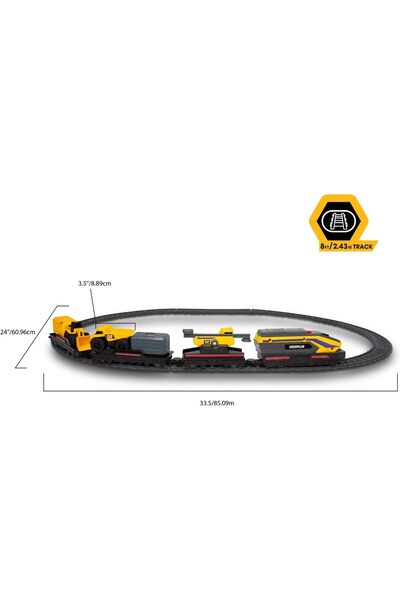 Funrise مجموعة قطارات CAT Little Machines Power Tracks