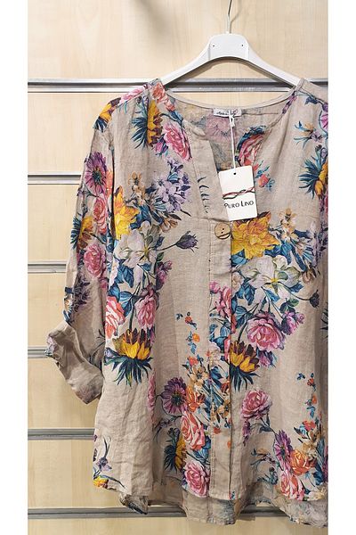 Park Moda ΡΟΖ ΜΟΤΙΦ ΚΟΥΜΠΙ ΛΕΠΤΟΜΕΡΗ ΙΤΑΛΙΚΗ ΛΙΝΑ ΜΠΛΟΥΖΑ