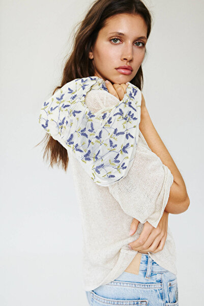 Pull & Bear Çiçekli el çantası