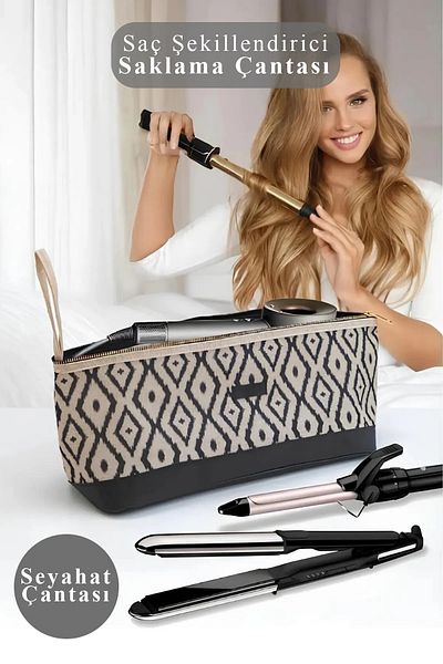 LEON LİFE Large Size Bag Travel Tongs Bag for All Your Hair Styling Tools