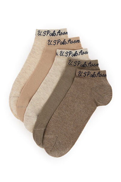 U.S. Polo Assn. Women's Cream Melange Socks 50295771-Vr159